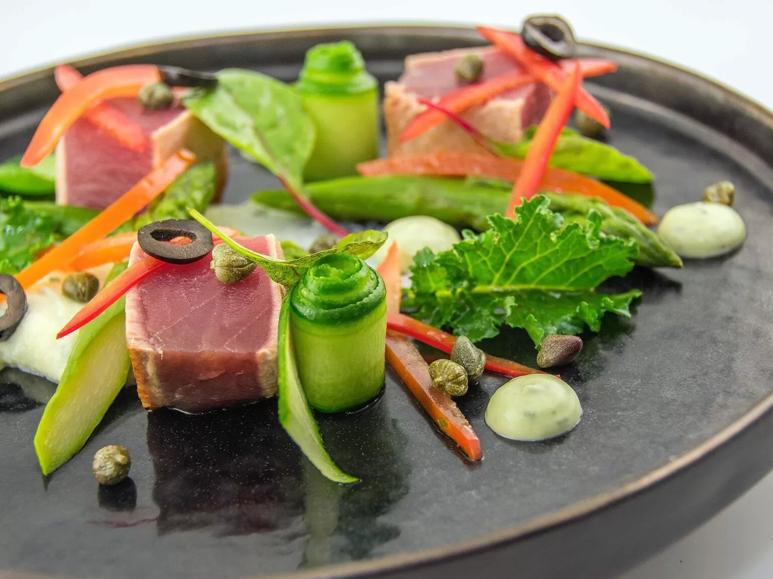 Caesar salad met tonijn by Douwe Buter - foto Vincent Zwart